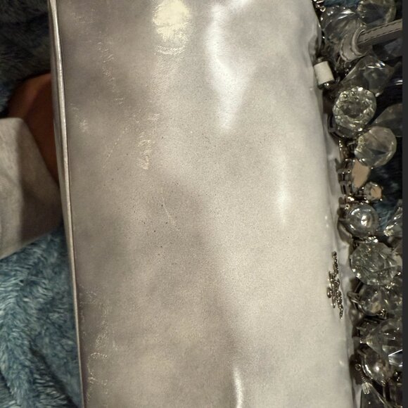 PRADA Spazzolato Crystal Encrusted Clutch in Gray- a rare masterpiece ๐๐ - Picture 4 of 9